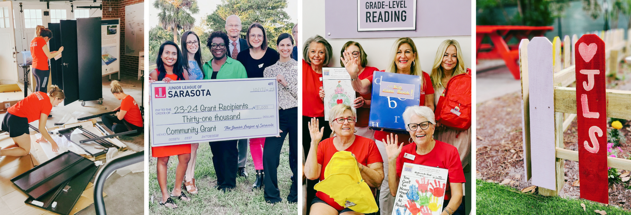 Junior League of Sarasota Volunteers serving the Community